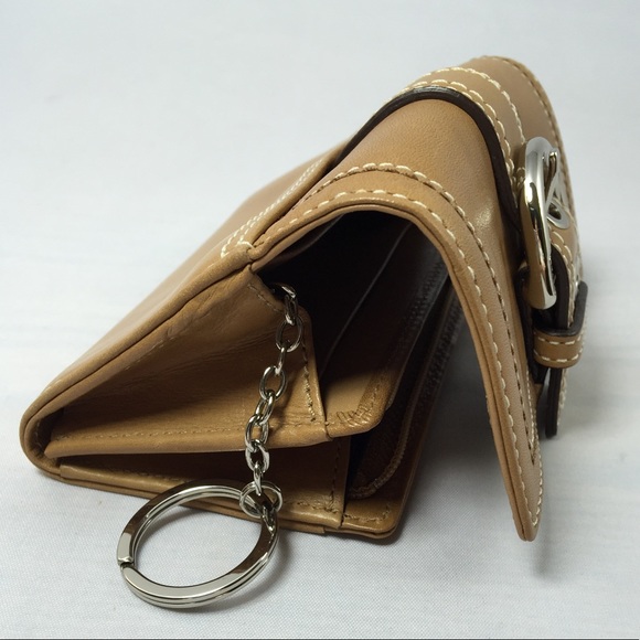 Coach genuine leather trifold wallet - Picture 7 of 8